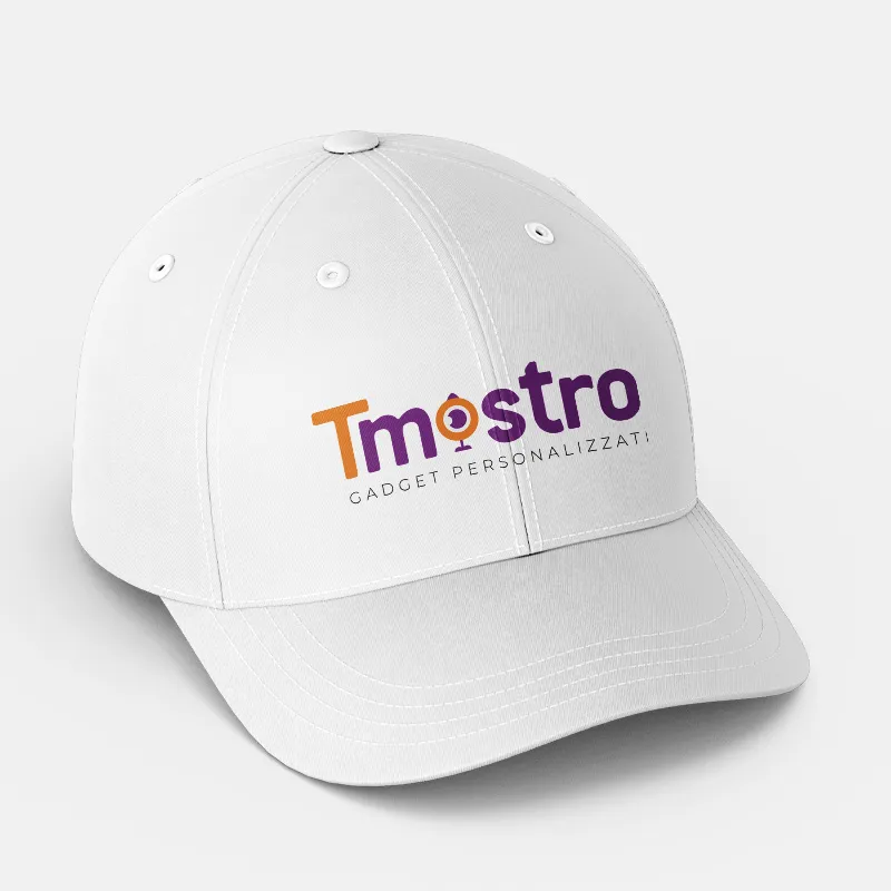 Tmostro cappelli personalizzati bianchi