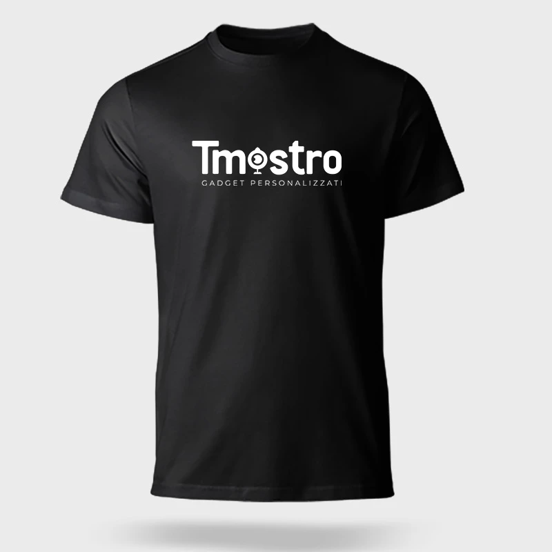 Tmostro t-shirt personalizzate uomo nera