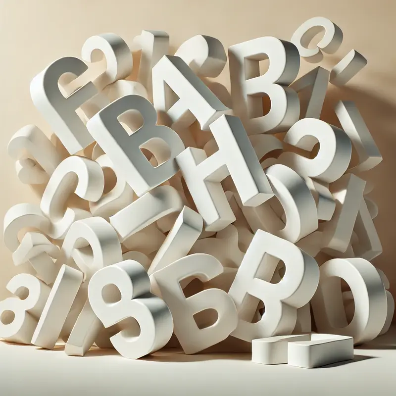 lettere in polistirolo