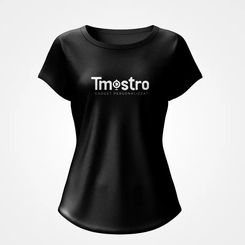t-shirt personalizzate donna nera